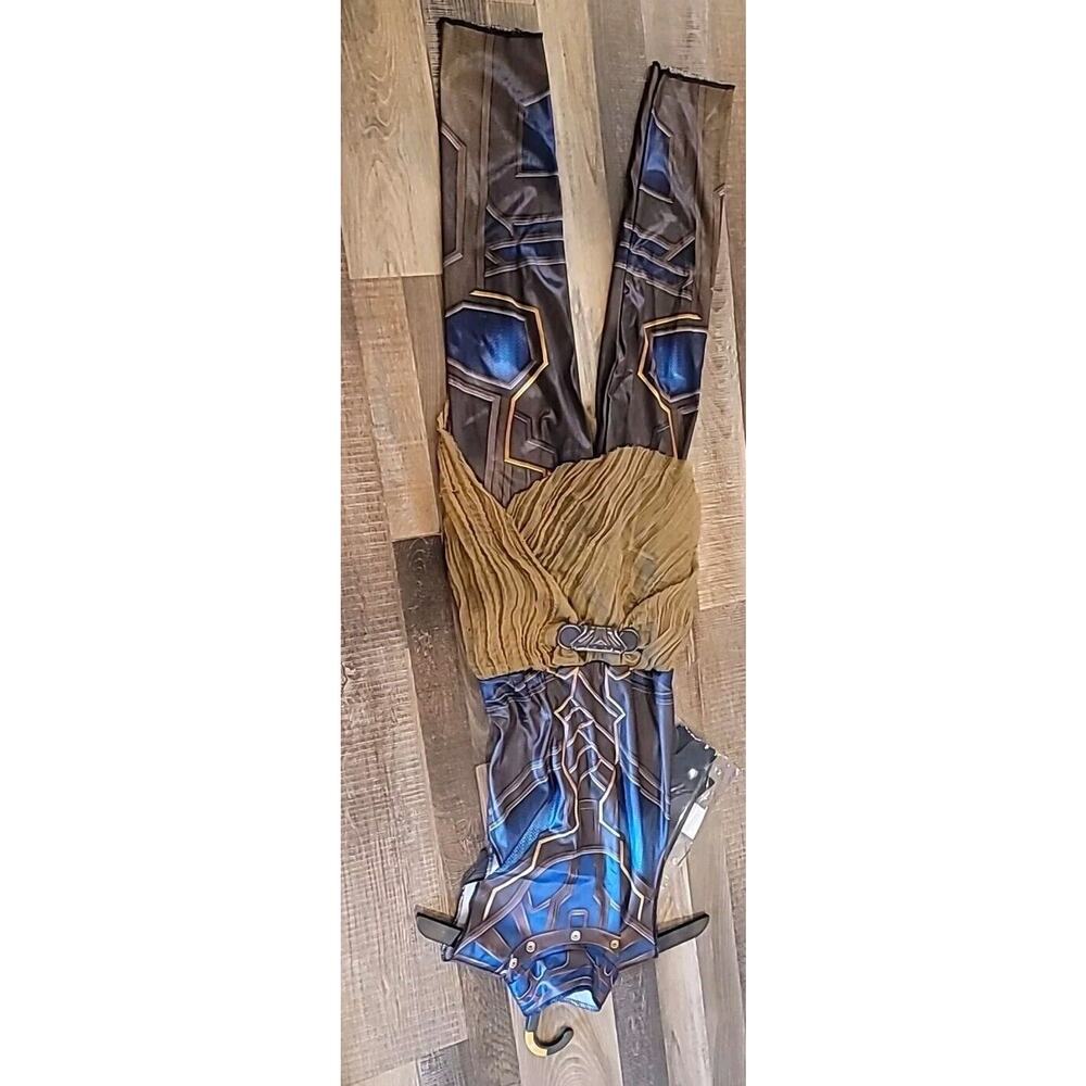 Shuri Costume Girls Small Black Panther Jumpsuit Brown Marvel Superhero New - Picture 3 of 5
